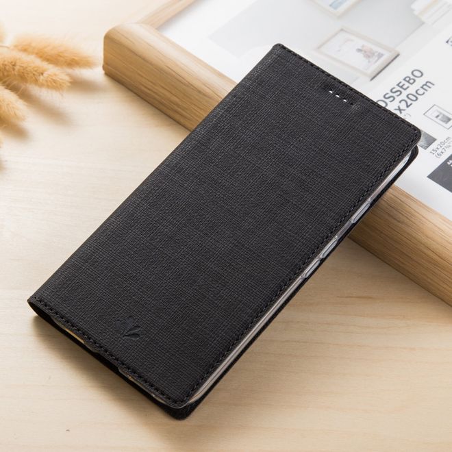 Vili Dmx - Xiaomi Mi Mix 3 Hülle - Case aus Leder - mit Standfunktion - schwarz