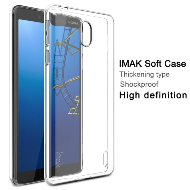 Imak - Nokia 1 Plus Hülle - Softcase aus TPU - UX-5 Series - transparent