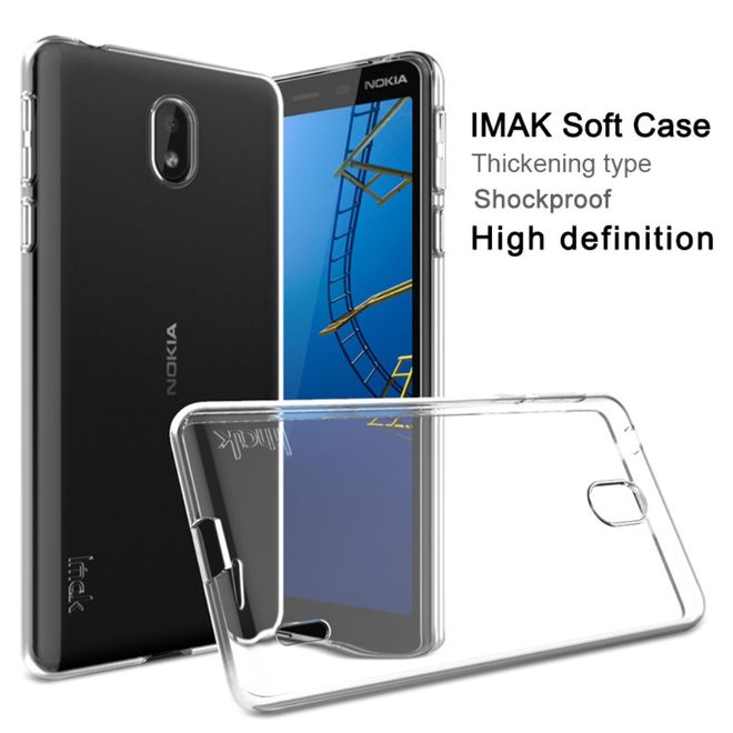 Imak - Nokia 1 Plus Hülle - Softcase aus TPU - UX-5 Series - transparent