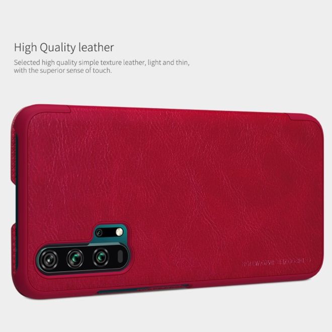 Nillkin - Huawei Honor 20 Pro Hülle - Leder Book Case - Qin Series - schwarz