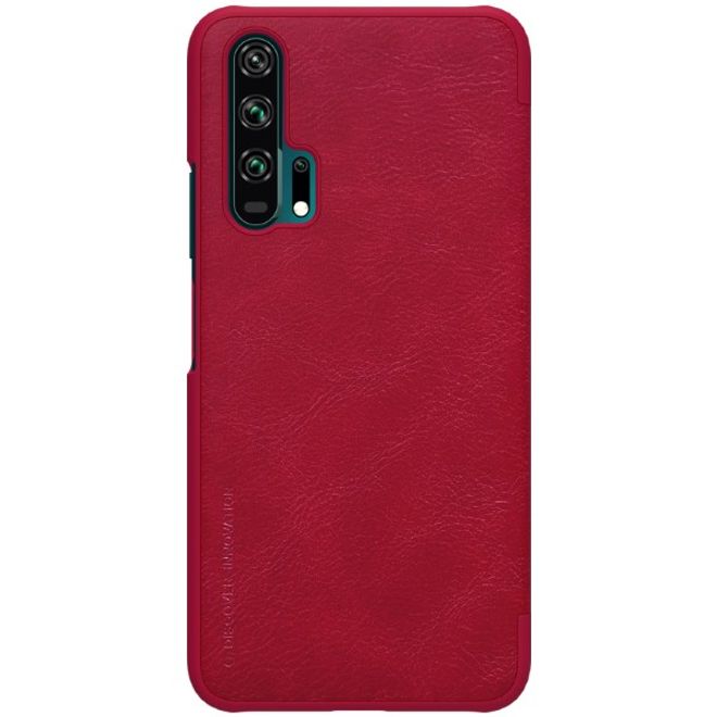 Nillkin - Huawei Honor 20 Pro Hülle - Leder Book Case - Qin Series - rot