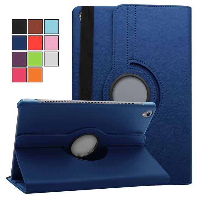Huawei MediaPad M6 10.8 Hülle - 360° rotierbares Case aus Leder - dunkelblau