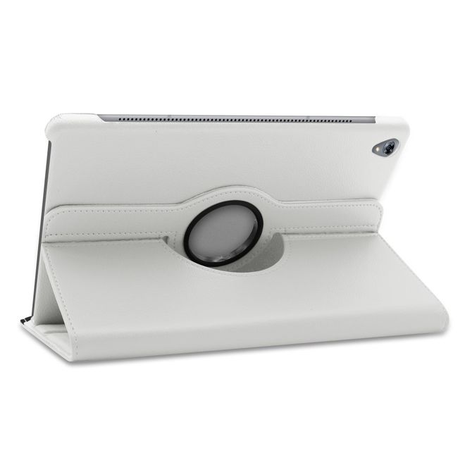 Huawei MediaPad M6 10.8 Hülle - 360° rotierbares Case aus Leder - weiss