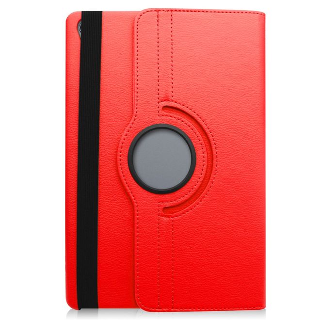 Huawei MediaPad M6 10.8 Hülle - 360° rotierbares Case aus Leder - rot