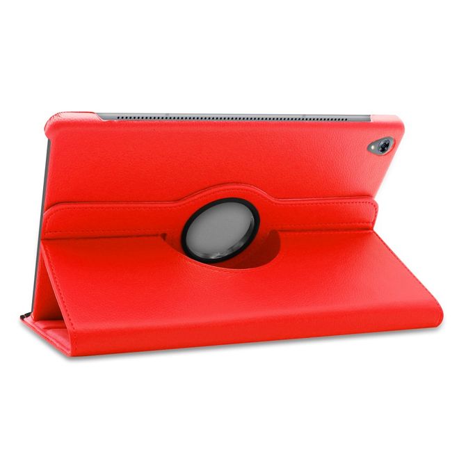 Huawei MediaPad M6 10.8 Hülle - 360° rotierbares Case aus Leder - rot