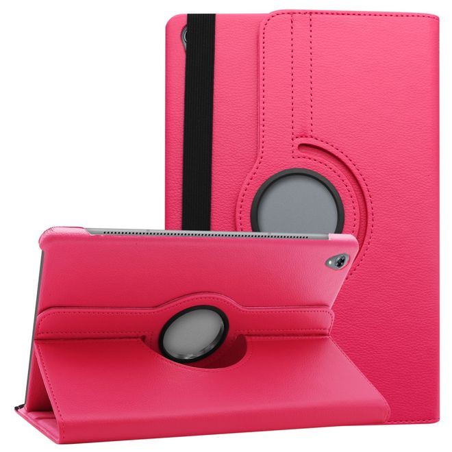 Huawei MediaPad M6 10.8 Hülle - 360° rotierbares Case aus Leder - rosa