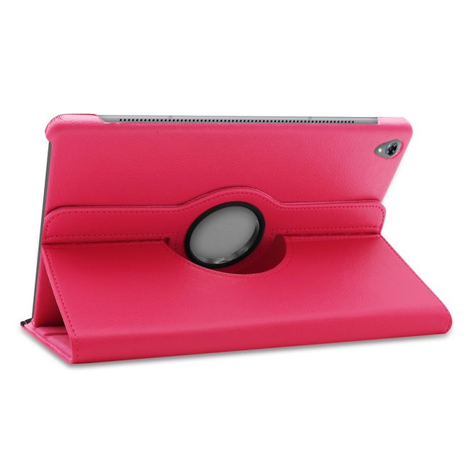 Huawei MediaPad M6 10.8 Hülle - 360° rotierbares Case aus Leder - rosa