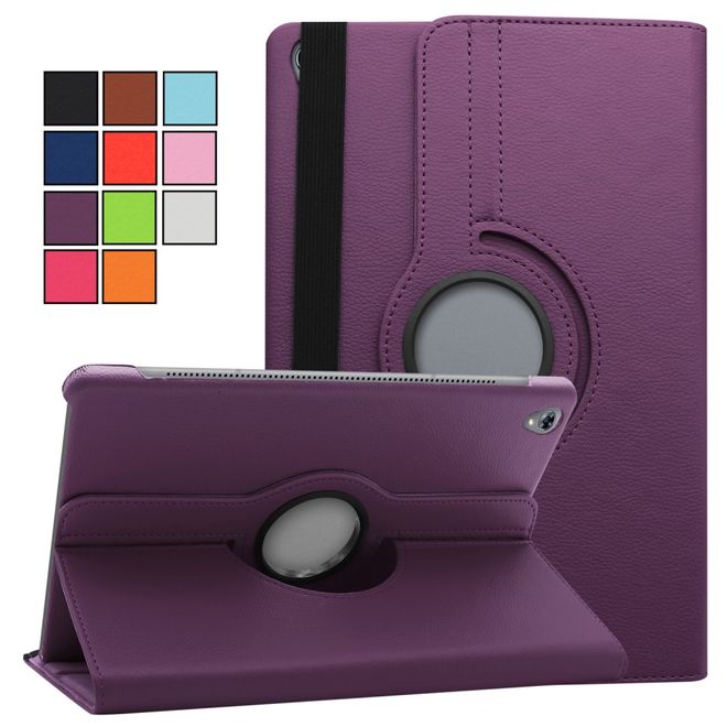Huawei MediaPad M6 10.8 Hülle - 360° rotierbares Case aus Leder - purpur