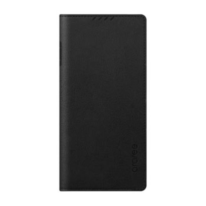 Araree - Samsung Galaxy Note 10 Hülle - Case aus Kunstleder - Mustang Diary Series - schwarz