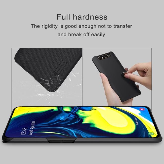 Nillkin - Samsung Galaxy A80 Hülle - Plastik Case - Super Frosted Shield Series - schwarz