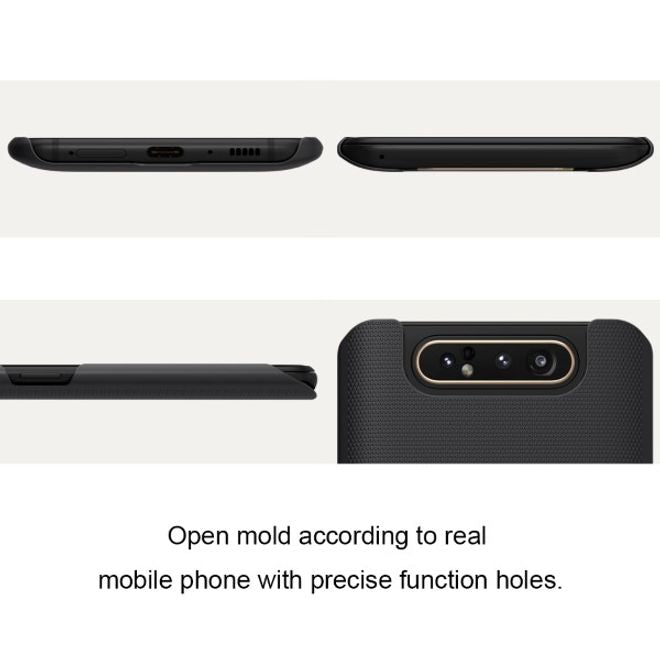 Nillkin - Samsung Galaxy A80 Hülle - Plastik Case - Super Frosted Shield Series - schwarz