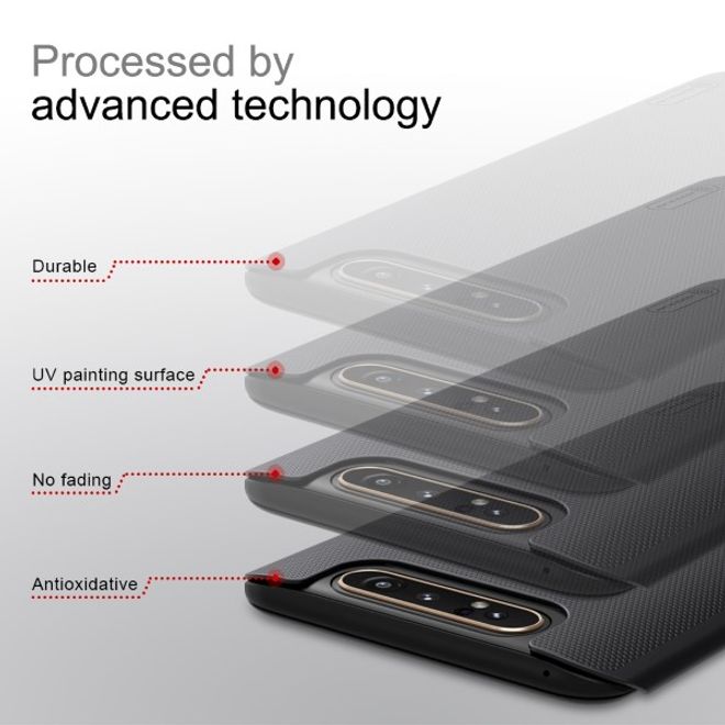 Nillkin - Samsung Galaxy A80 Hülle - Plastik Case - Super Frosted Shield Series - schwarz