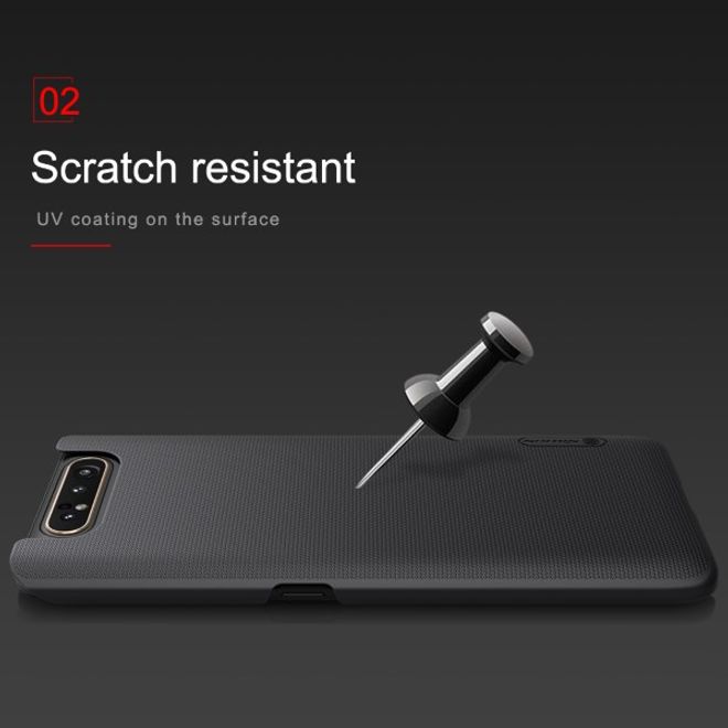 Nillkin - Samsung Galaxy A80 Hülle - Plastik Case - Super Frosted Shield Series - schwarz