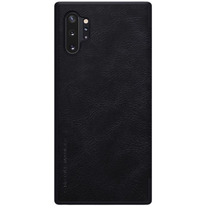 Nillkin - Samsung Galaxy Note 10+/Note 10+ 5G Hülle - Leder Book Case - Qin Series - schwarz