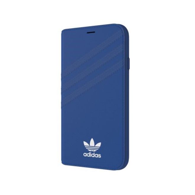 Adidas - iPhone XS / X Hülle - Suede Bookcover - blau