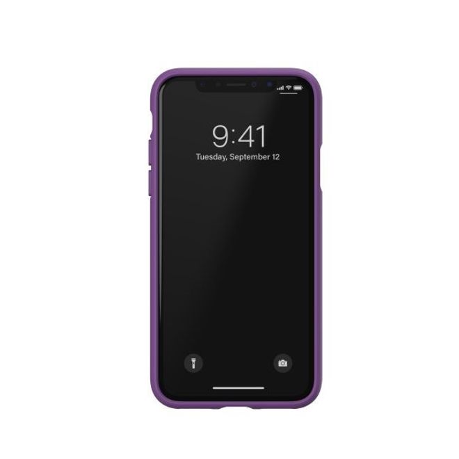 Adidas - iPhone XS / X Hülle - Canvas Backcover - lila