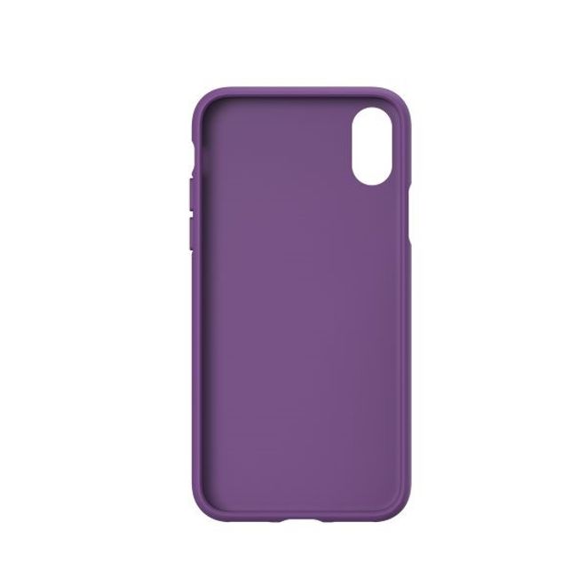 Adidas - iPhone XS / X Hülle - Canvas Backcover - lila