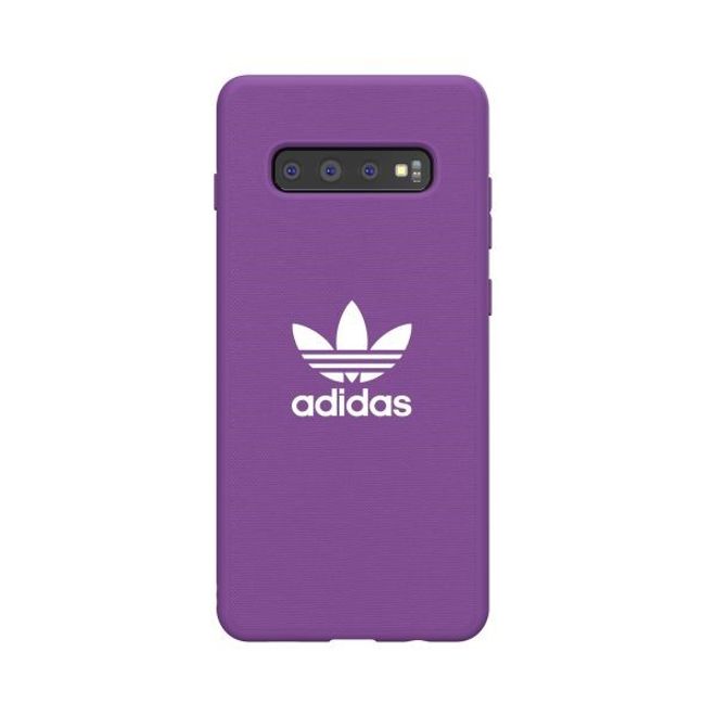 Adidas - Samsung Galaxy S10 Plus Hülle - Canvas Backcover - lila