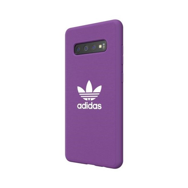 Adidas - Samsung Galaxy S10 Plus Hülle - Canvas Backcover - lila