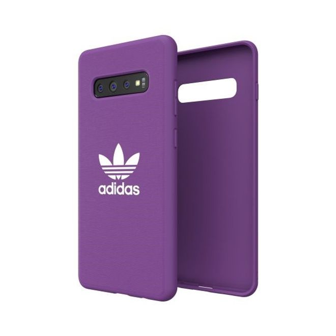 Adidas - Samsung Galaxy S10 Plus Hülle - Canvas Backcover - lila