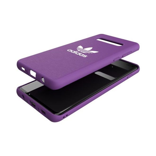 Adidas - Samsung Galaxy S10 Plus Hülle - Canvas Backcover - lila