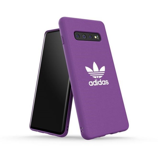 Adidas - Samsung Galaxy S10 Plus Hülle - Canvas Backcover - lila