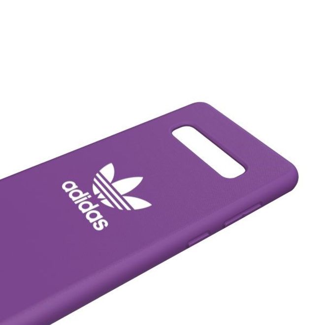 Adidas - Samsung Galaxy S10 Plus Hülle - Canvas Backcover - lila