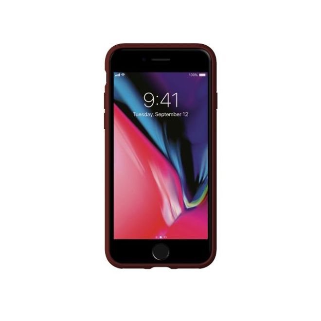 Adidas - iPhone SE (2022) / SE (2020) / 8 / 7 / 6S / 6 Hülle - Canvas Backcover - rot