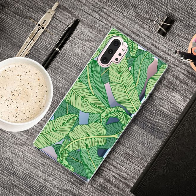 Samsung Galaxy Note 10+ / Note 10+ 5G Handyhülle - Softcase Image Plastik Series - Blätter