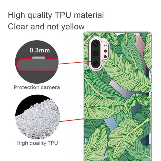 Samsung Galaxy Note 10+ / Note 10+ 5G Handyhülle - Softcase Image Plastik Series - Blätter