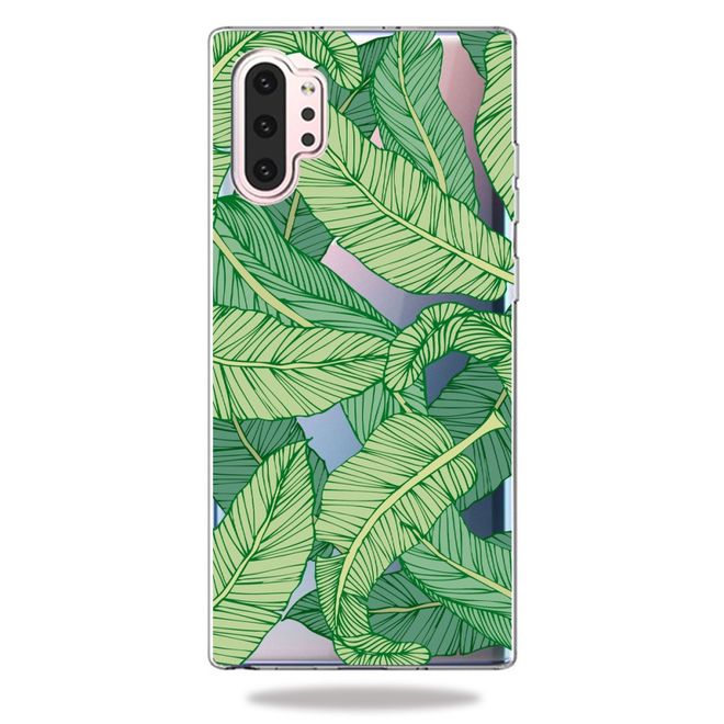 Samsung Galaxy Note 10+ / Note 10+ 5G Handyhülle - Softcase Image Plastik Series - Blätter