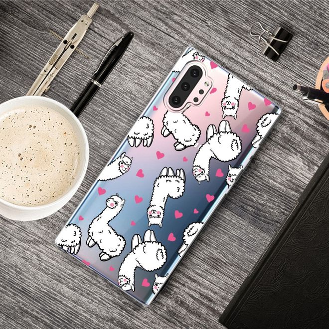 Samsung Galaxy Note 10+ / Note 10+ 5G Handyhülle - Softcase Image Plastik Series - Alpakas