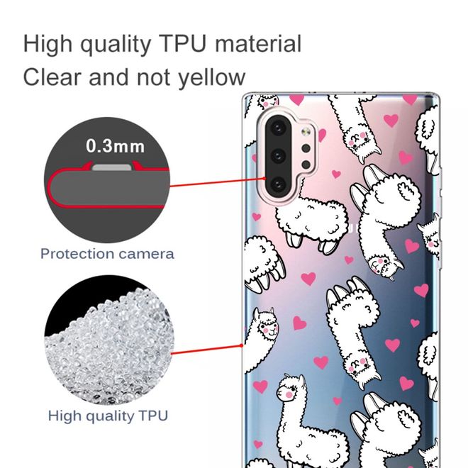 Samsung Galaxy Note 10+ / Note 10+ 5G Handyhülle - Softcase Image Plastik Series - Alpakas
