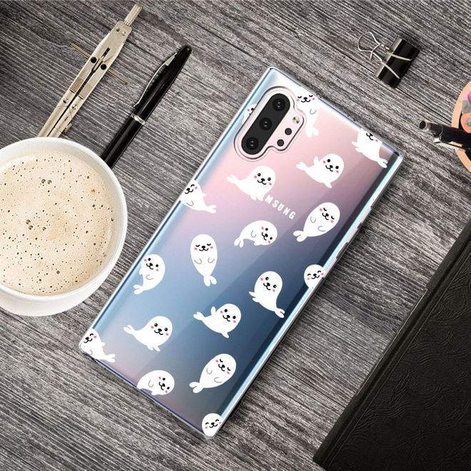 Samsung Galaxy Note 10+ / Note 10+ 5G Handyhülle - Softcase Image Plastik Series - Seelöwen
