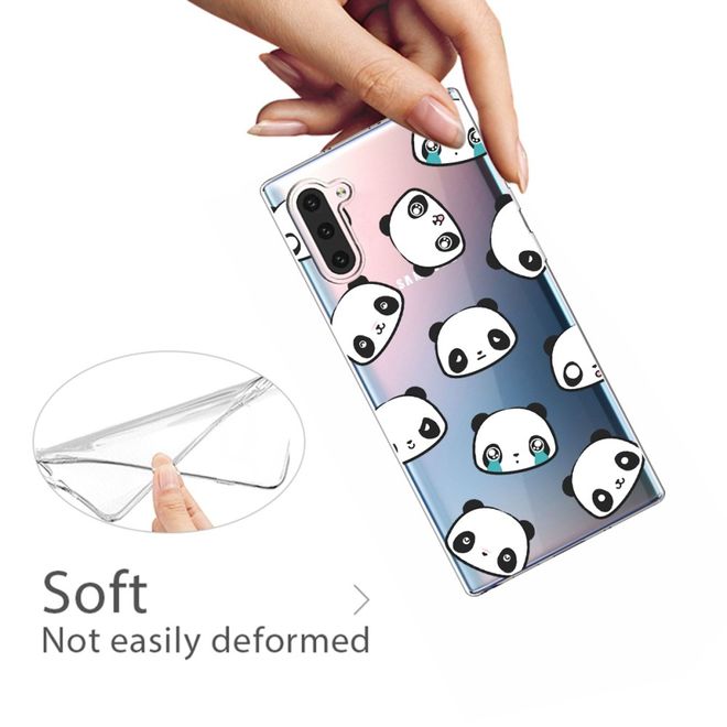 Samsung Galaxy Note 10 Handyhülle - Softcase Image Plastik Series - Panda Emojis