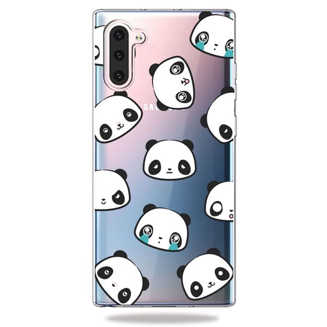 Samsung Galaxy Note 10 Handyhülle - Softcase Image Plastik Series - Panda Emojis