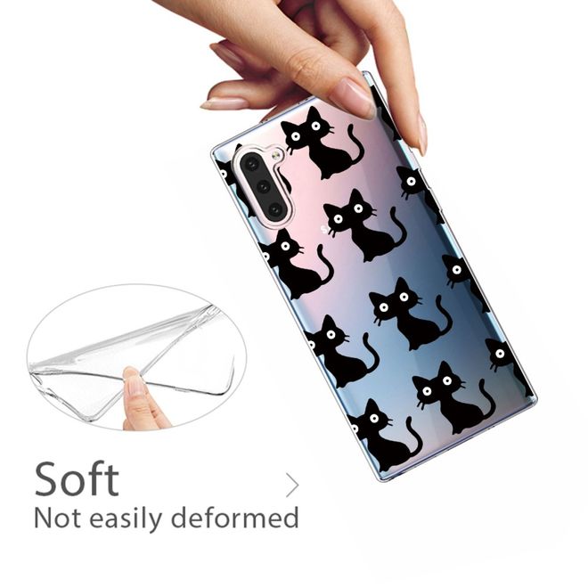 Samsung Galaxy Note 10 Handyhülle - Softcase Image Plastik Series - schwarze Katze