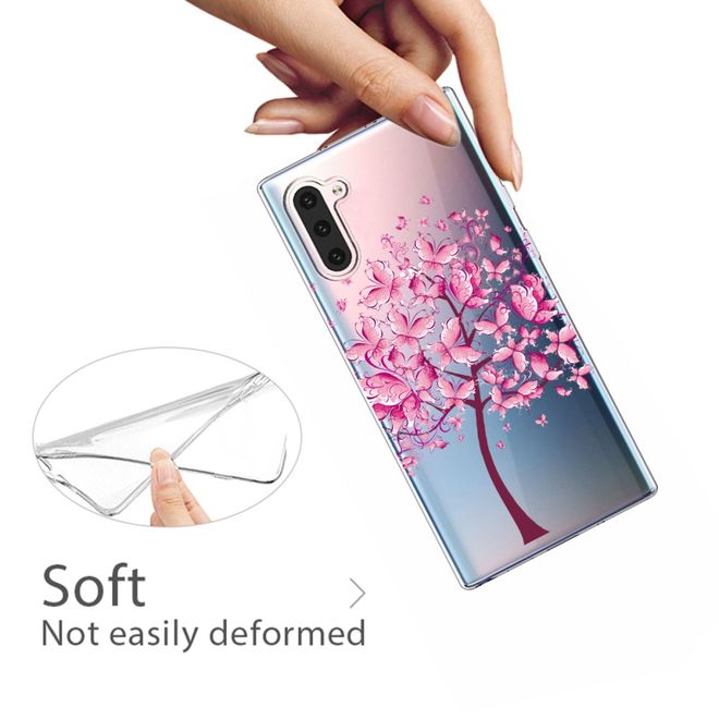 Samsung Galaxy Note 10 Handyhülle - Softcase Image Plastik Series - Baum mit Schmetterlingen
