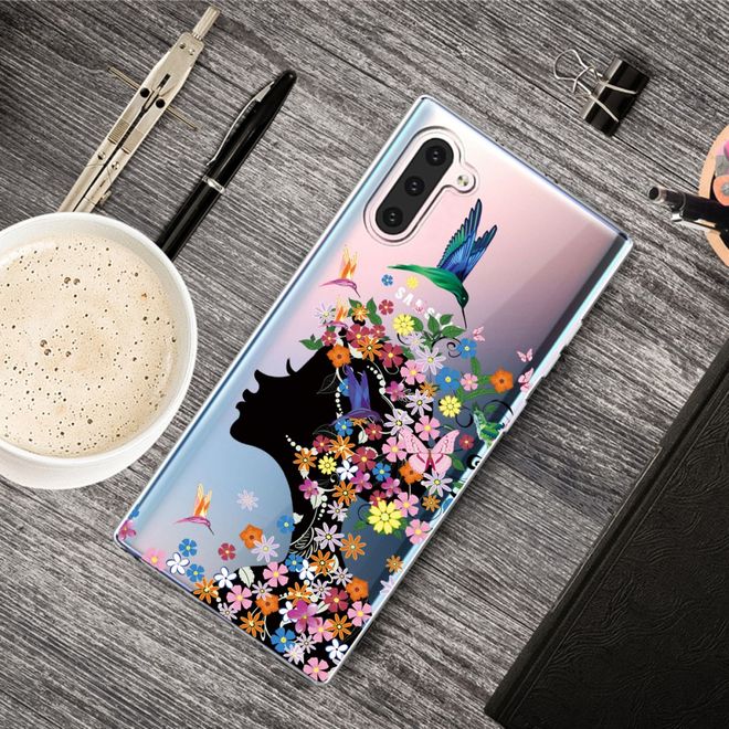 Samsung Galaxy Note 10 Handyhülle - Softcase Image Plastik Series - Blumenmädchen