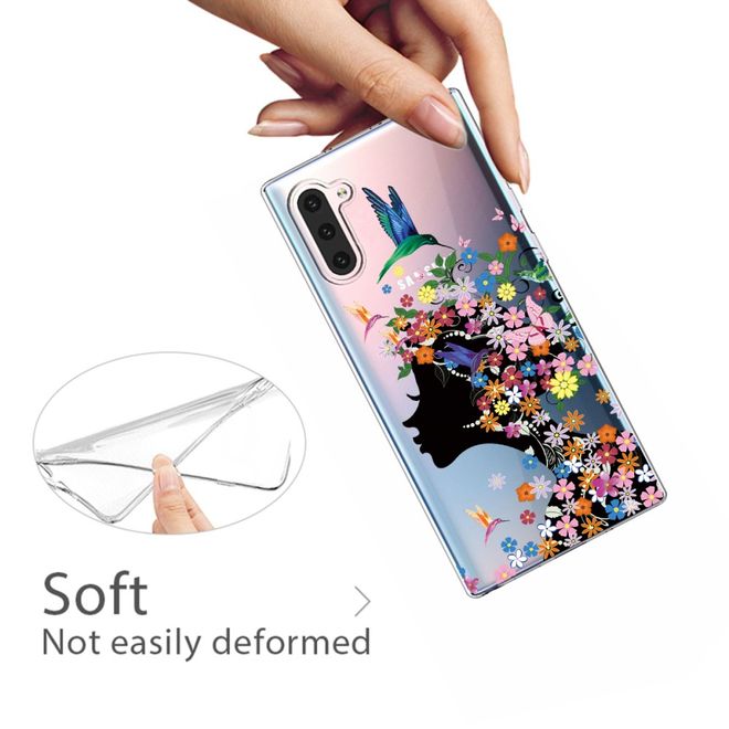 Samsung Galaxy Note 10 Handyhülle - Softcase Image Plastik Series - Blumenmädchen