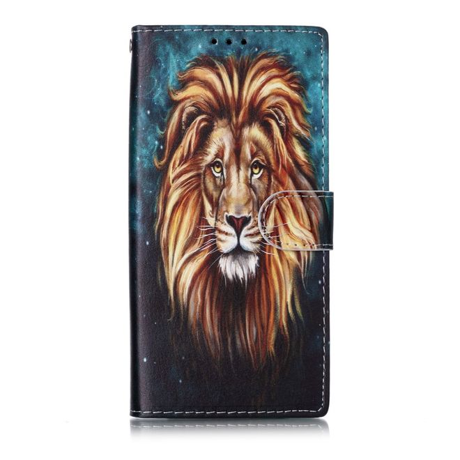 Samsung Galaxy Note 10 Handy Hülle - Leder Bookcover Image Series - Löwe