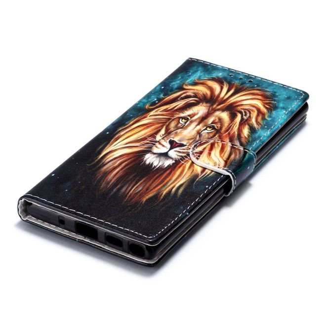 Samsung Galaxy Note 10 Handy Hülle - Leder Bookcover Image Series - Löwe