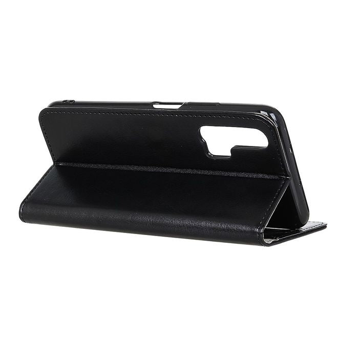 Huawei Honor 20 Pro Handyhülle - Crazy Horse Leder Bookcover Series - schwarz