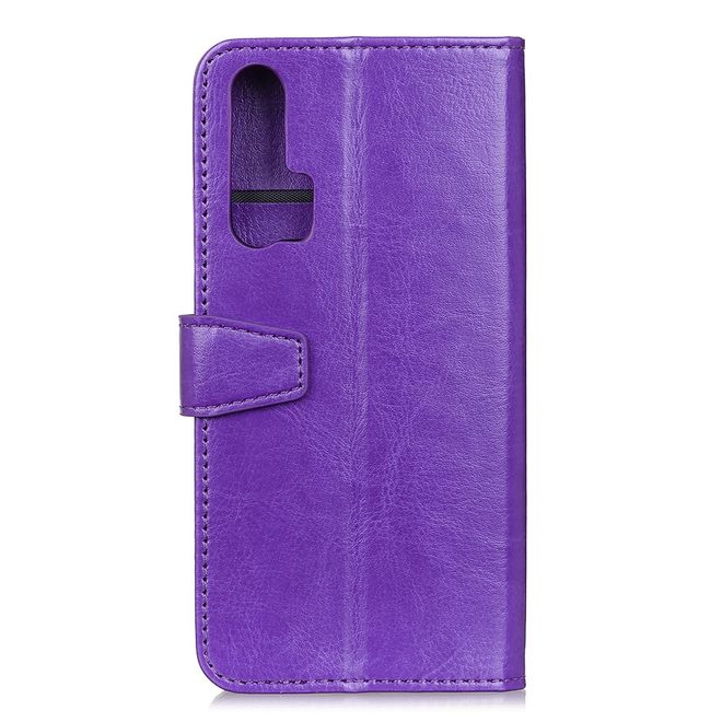 Huawei Honor 20 Pro Handyhülle - Crazy Horse Leder Bookcover Series - purpur