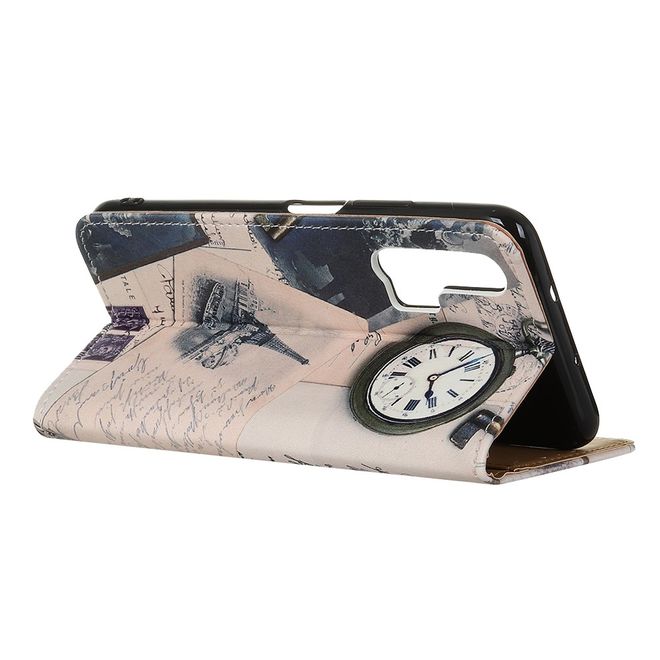 Huawei Honor 20 Pro Handyhülle - Leder Bookcover Image II Series - Eiffelturm und Feder