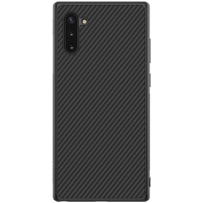 Nillkin - Samsung Galaxy Note 10 Handy Case - Hülle aus Plastik/Carbon - Synthetic Fiber Series - schwarz