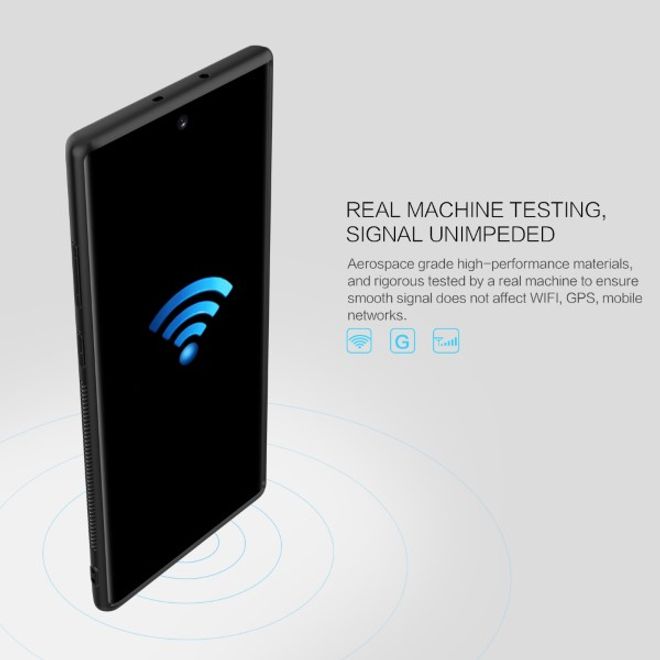 Nillkin - Samsung Galaxy Note 10 Handy Case - Hülle aus Plastik/Carbon - Synthetic Fiber Series - schwarz