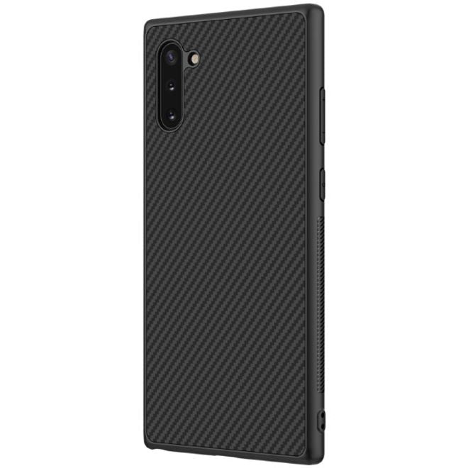 Nillkin - Samsung Galaxy Note 10 Handy Case - Hülle aus Plastik/Carbon - Synthetic Fiber Series - schwarz