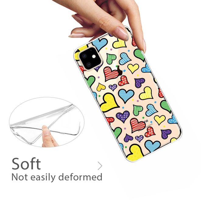 iPhone 11 Phone Case - Softcase Image Plastic Series - Love Hearts