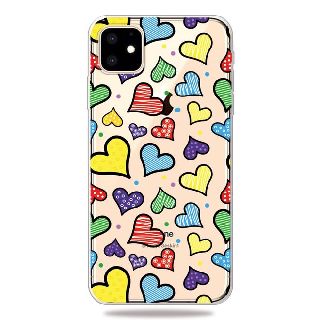 iPhone 11 Phone Case - Softcase Image Plastic Series - Love Hearts